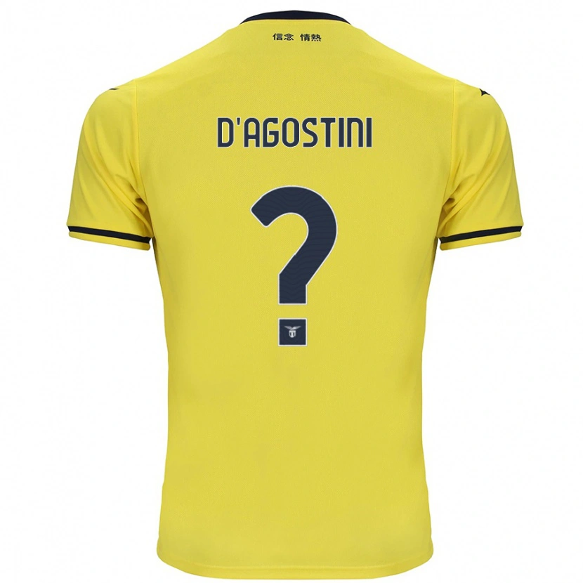 Danxen Kinder Stefano D'agostini #0 Gelb Auswärtstrikot Trikot 2024/25 T-Shirt Schweiz