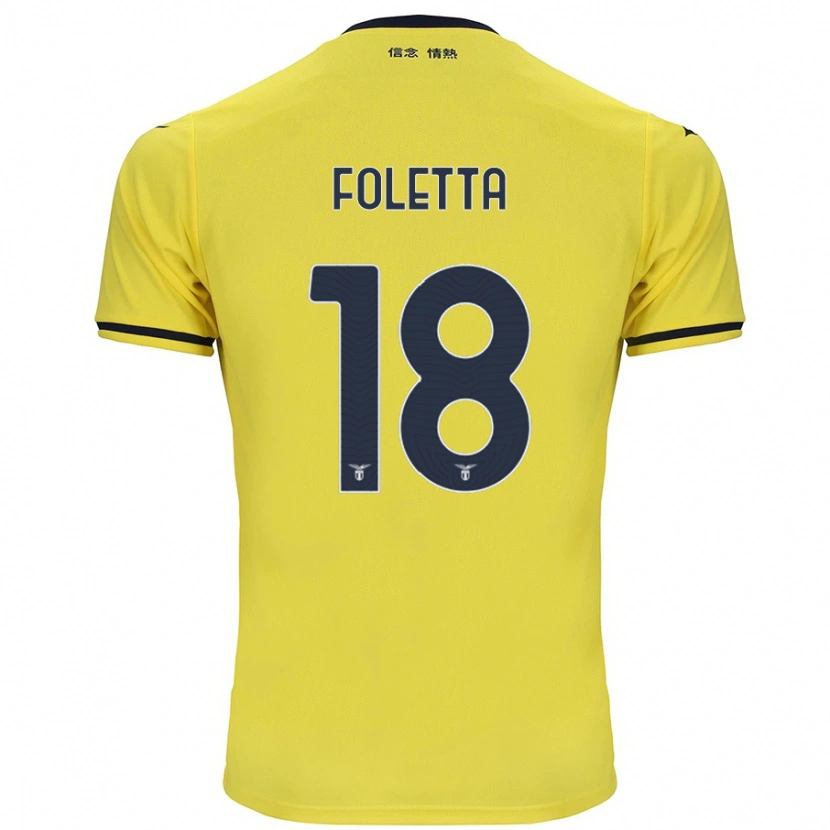 Danxen Kinder Isabella Foletta #18 Gelb Auswärtstrikot Trikot 2024/25 T-Shirt Schweiz