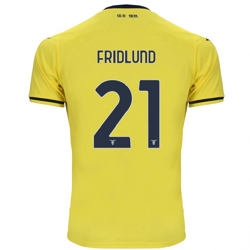 Danxen Kinder Johanne Fridlund #21 Gelb Auswärtstrikot Trikot 2024/25 T-Shirt Schweiz