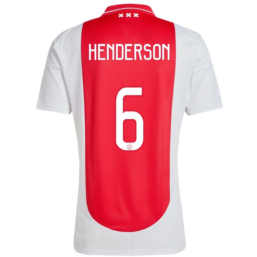 Danxen Herren Jordan Henderson #6 Rot Weiß Heimtrikot Trikot 2024/25 T-Shirt Schweiz