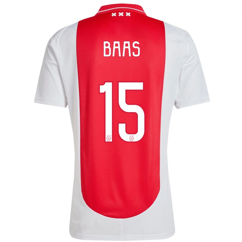 Danxen Herren Youri Baas #15 Rot Weiß Heimtrikot Trikot 2024/25 T-Shirt Schweiz