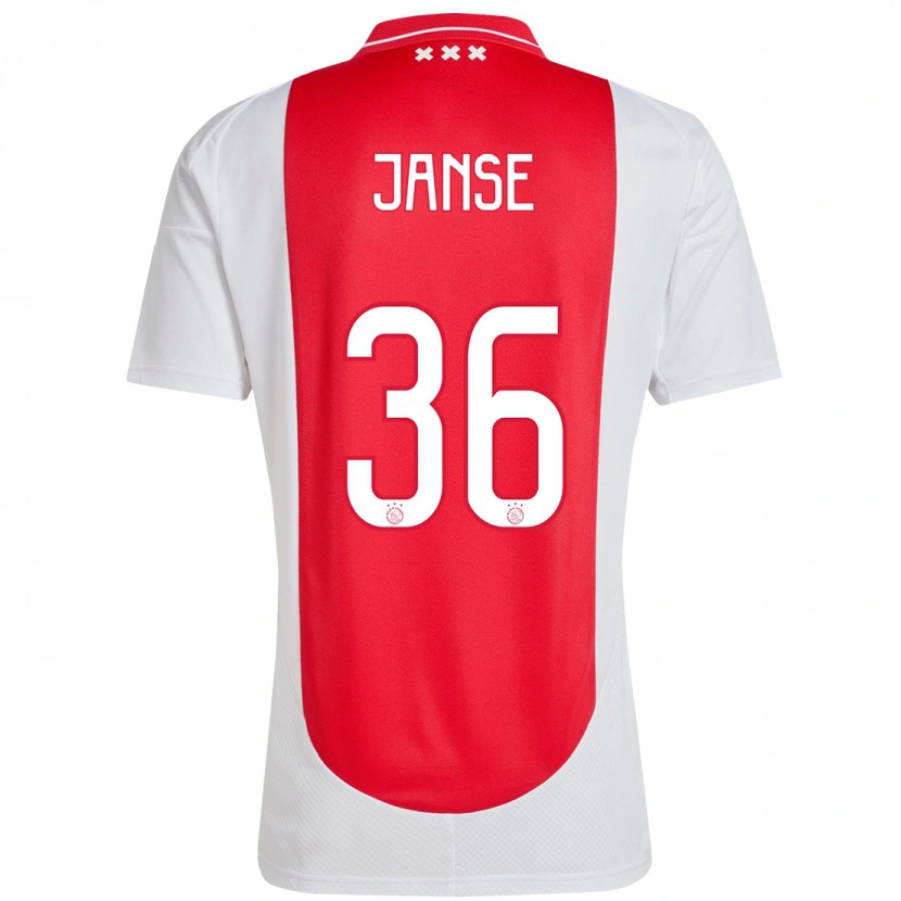 Danxen Herren Dies Janse #36 Rot Weiß Heimtrikot Trikot 2024/25 T-Shirt Schweiz