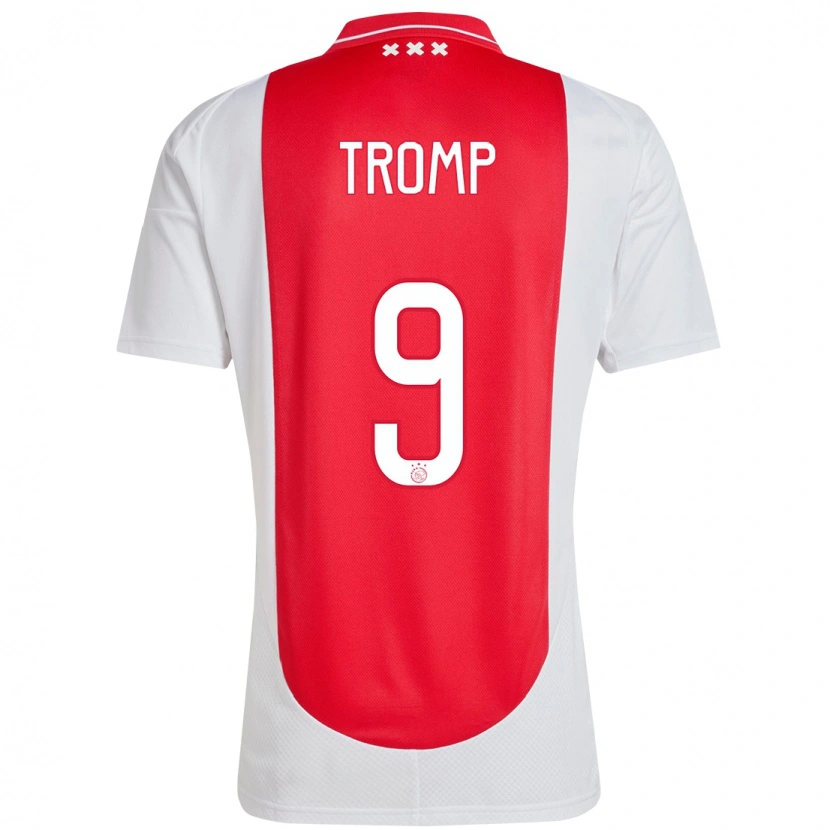 Danxen Herren Nikita Tromp #9 Rot Weiß Heimtrikot Trikot 2024/25 T-Shirt Schweiz