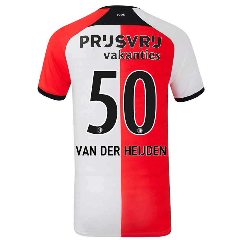 Danxen Herren Délano Van Der Heijden #50 Rot Weiß Heimtrikot Trikot 2024/25 T-Shirt Schweiz