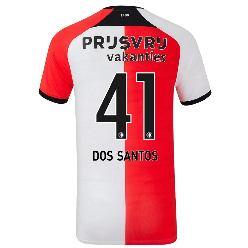 Danxen Herren Giuliany Ben-David Dos Santos #41 Rot Weiß Heimtrikot Trikot 2024/25 T-Shirt Schweiz