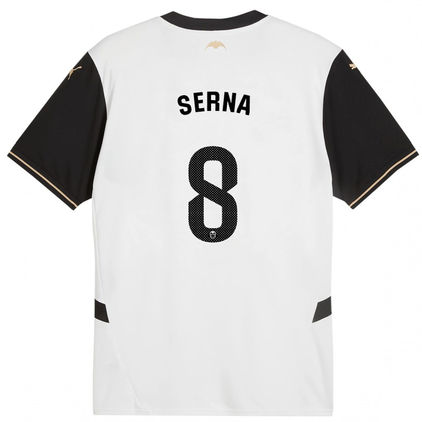 Danxen Herren Liced Serna #8 Weiß Schwarz Heimtrikot Trikot 2024/25 T-Shirt Schweiz