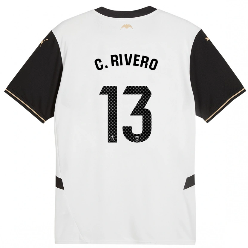 Danxen Herren Cristian Rivero #13 Weiß Schwarz Heimtrikot Trikot 2024/25 T-Shirt Schweiz