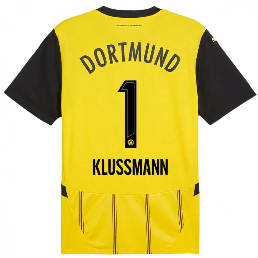 Danxen Herren Leon Klußmann #1 Gelb Schwarz Heimtrikot Trikot 2024/25 T-Shirt Schweiz