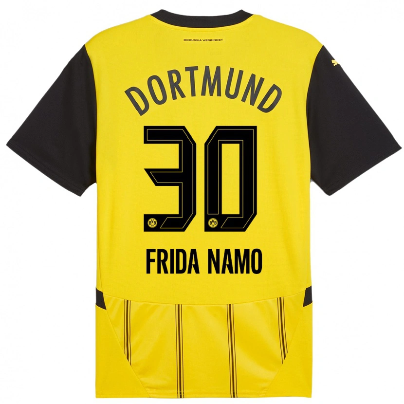 Danxen Herren Ronning Frida Namo #30 Gelb Schwarz Heimtrikot Trikot 2024/25 T-Shirt Schweiz