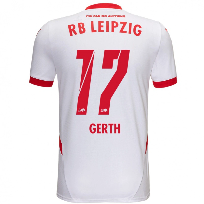 Danxen Herren Amos Gerth #17 Weiß Rot Heimtrikot Trikot 2024/25 T-Shirt Schweiz