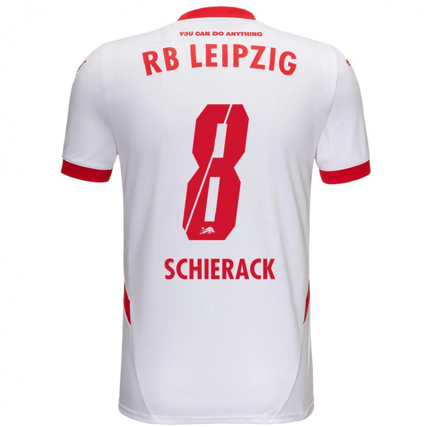 Danxen Herren Simon Schierack #8 Weiß Rot Heimtrikot Trikot 2024/25 T-Shirt Schweiz