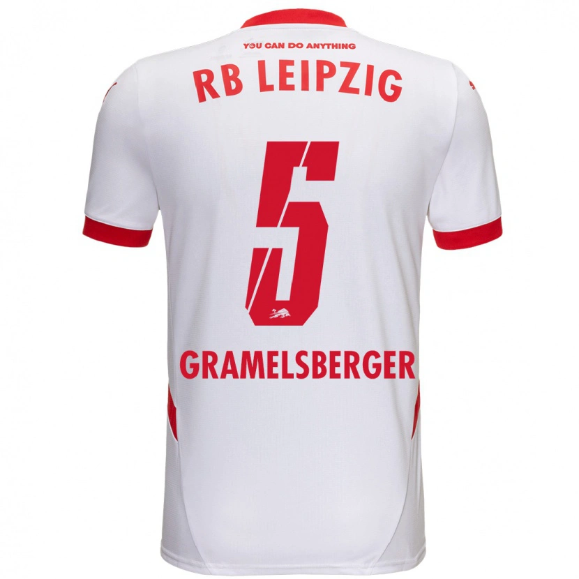 Danxen Herren Lennert Gramelsberger #5 Weiß Rot Heimtrikot Trikot 2024/25 T-Shirt Schweiz