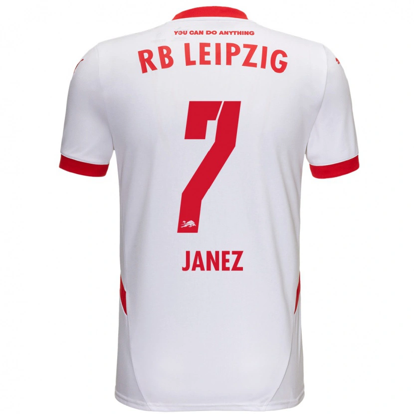 Danxen Herren Korina Lara Janež #7 Weiß Rot Heimtrikot Trikot 2024/25 T-Shirt Schweiz