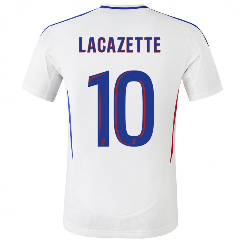 Danxen Herren Alexandre Lacazette #10 Weiß Blau Heimtrikot Trikot 2024/25 T-Shirt Schweiz