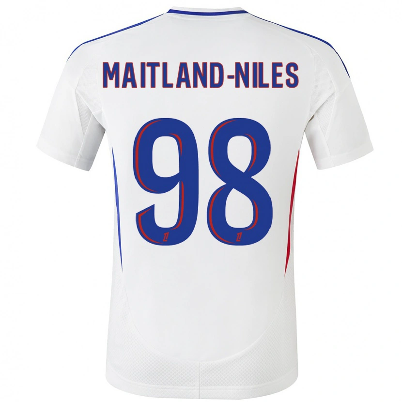 Danxen Herren Ainsley Maitland-Niles #98 Weiß Blau Heimtrikot Trikot 2024/25 T-Shirt Schweiz