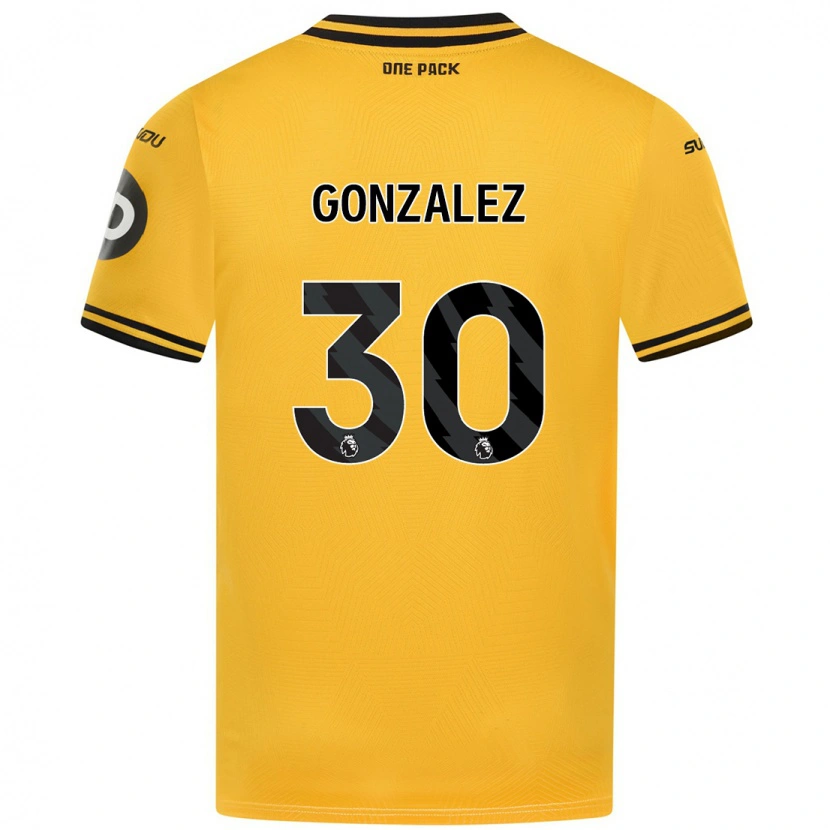 Danxen Herren Enso González #30 Gelb Heimtrikot Trikot 2024/25 T-Shirt Schweiz