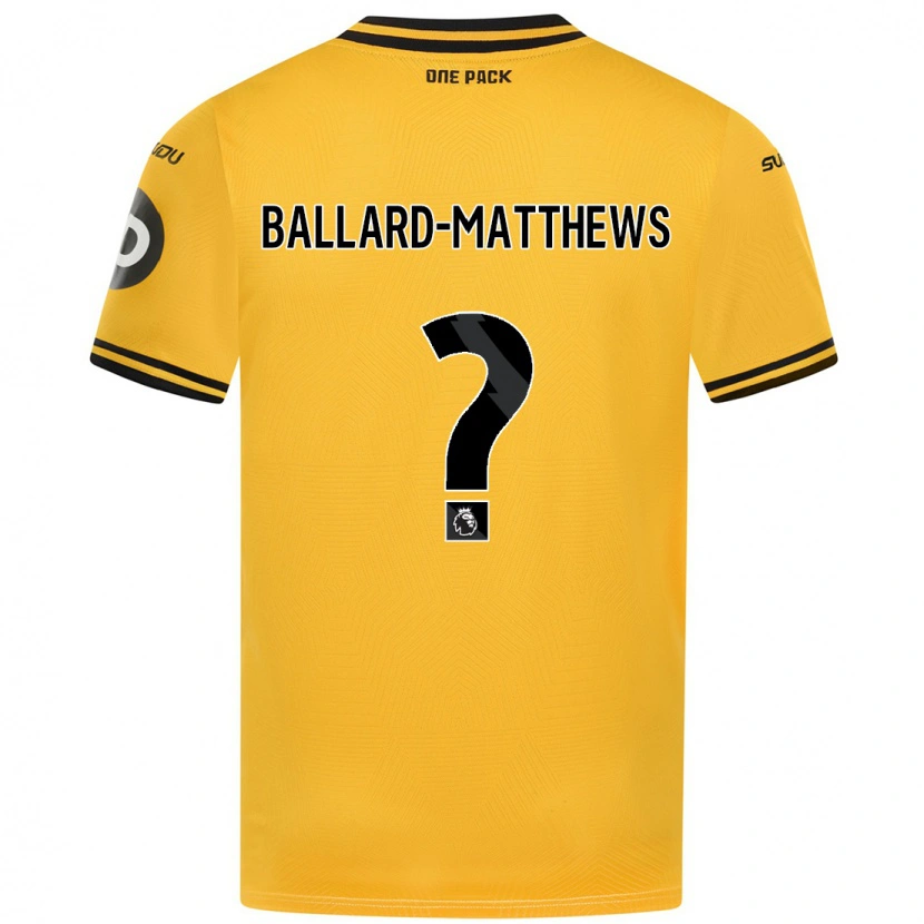 Danxen Herren Emilio Ballard-Matthews #0 Gelb Heimtrikot Trikot 2024/25 T-Shirt Schweiz