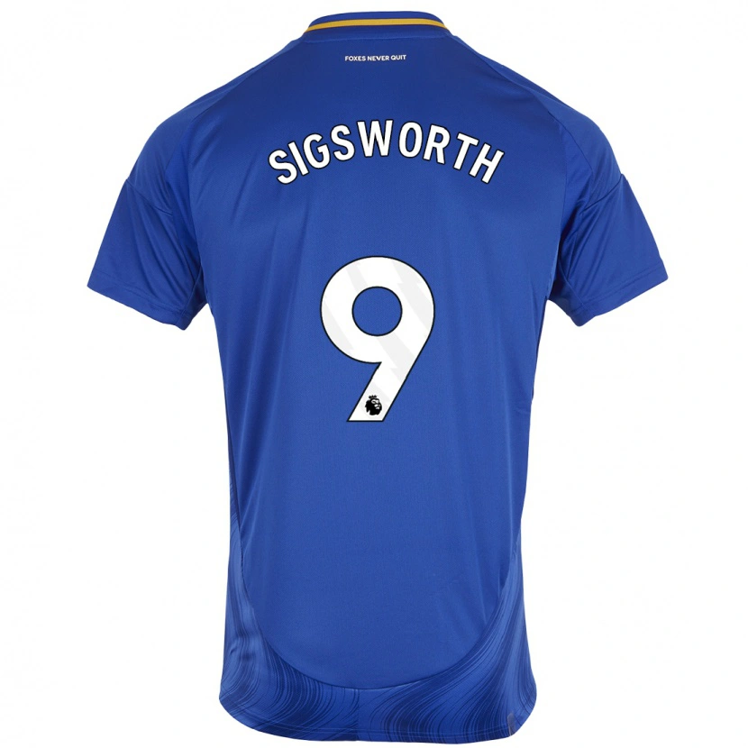 Danxen Herren Jessica Sigsworth #9 Blau Weiß Heimtrikot Trikot 2024/25 T-Shirt Schweiz