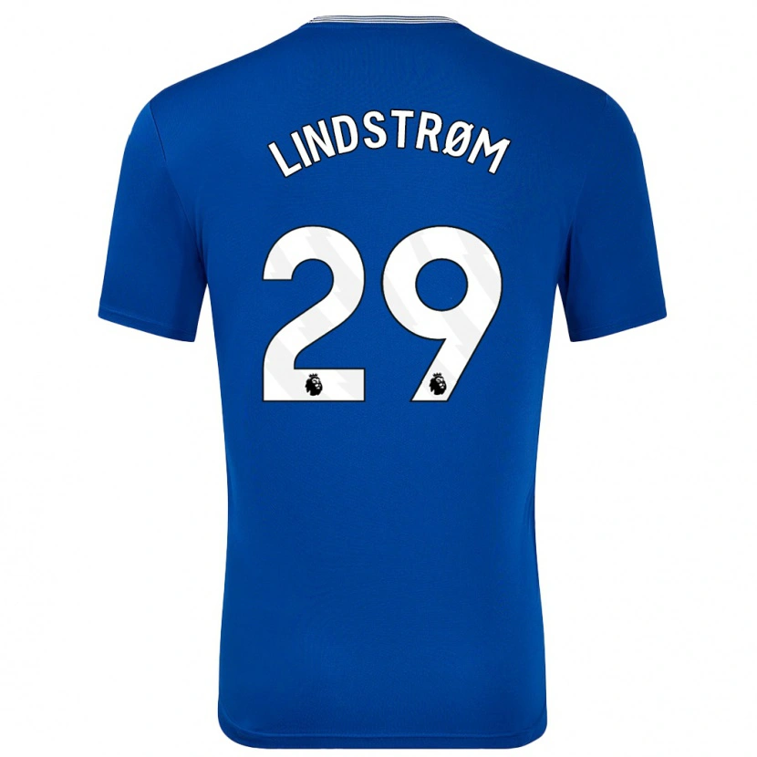 Danxen Herren Jesper Lindstrøm #29 Blau Mit Heimtrikot Trikot 2024/25 T-Shirt Schweiz