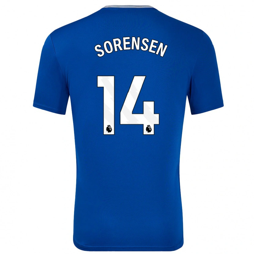 Danxen Herren Nicoline Sorensen #14 Blau Mit Heimtrikot Trikot 2024/25 T-Shirt Schweiz