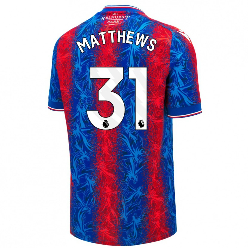 Danxen Herren Remi Matthews #31 Rot Blauen Streifen Heimtrikot Trikot 2024/25 T-Shirt Schweiz