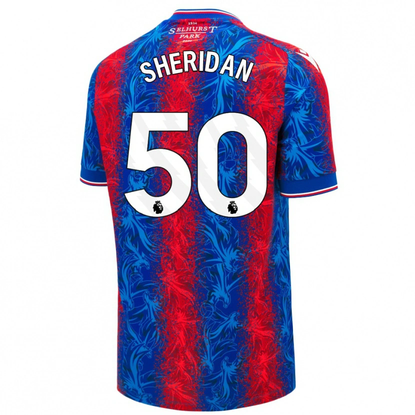 Danxen Herren Joe Sheridan #50 Rot Blauen Streifen Heimtrikot Trikot 2024/25 T-Shirt Schweiz