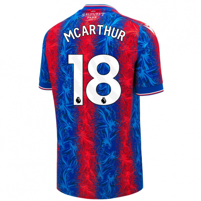 Danxen Herren James Mcarthur #18 Rot Blauen Streifen Heimtrikot Trikot 2024/25 T-Shirt Schweiz