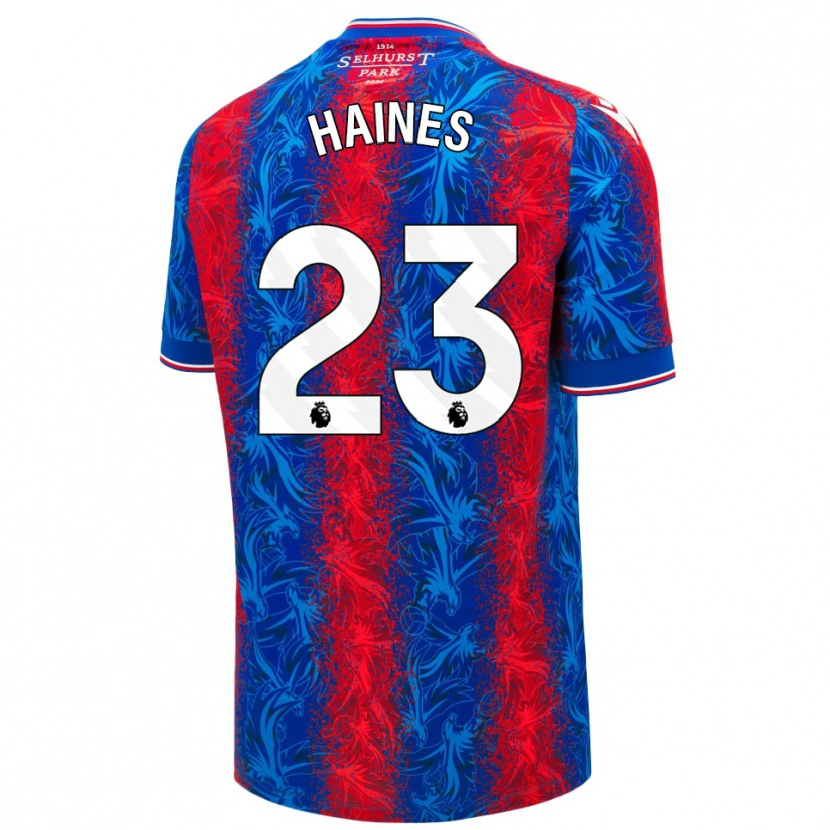 Danxen Herren Coral-Jade Haines #23 Rot Blauen Streifen Heimtrikot Trikot 2024/25 T-Shirt Schweiz