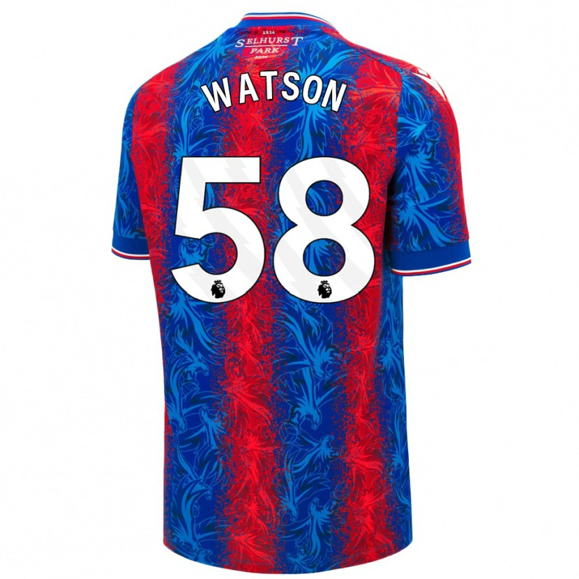 Danxen Herren Noah Watson #58 Rot Blauen Streifen Heimtrikot Trikot 2024/25 T-Shirt Schweiz