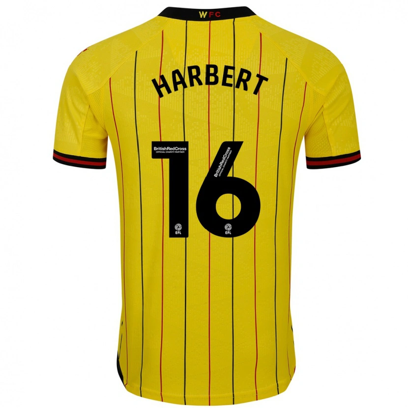 Danxen Herren Laila Harbert #16 Gelb Schwarz Heimtrikot Trikot 2024/25 T-Shirt Schweiz