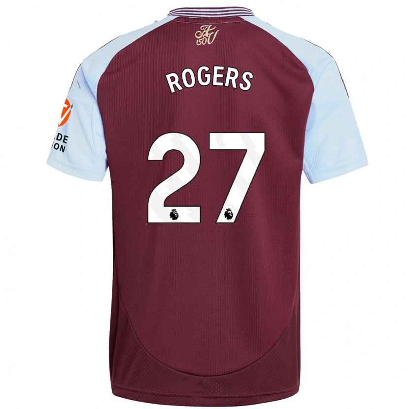 Danxen Herren Morgan Rogers #27 Burgunder Himmelblau Heimtrikot Trikot 2024/25 T-Shirt Schweiz