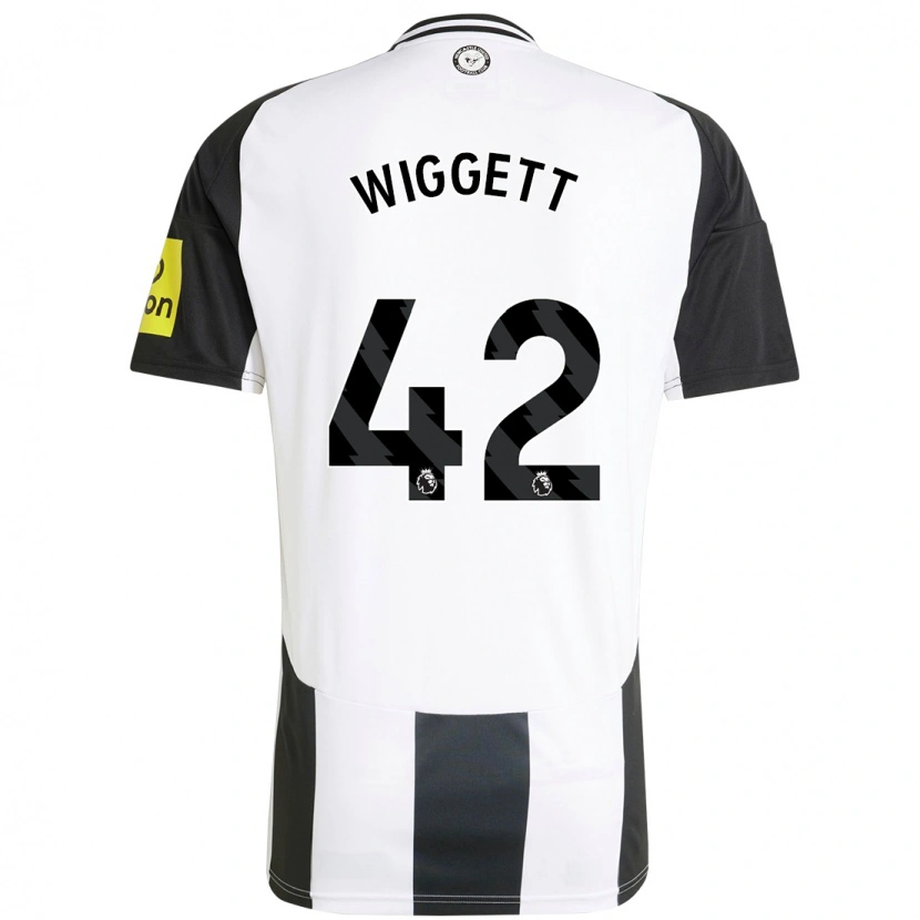 Danxen Herren Charlie Wiggett #42 Weiß Schwarz Heimtrikot Trikot 2024/25 T-Shirt Schweiz