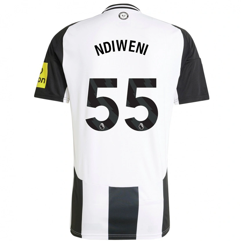 Danxen Herren Michael Ndiweni #55 Weiß Schwarz Heimtrikot Trikot 2024/25 T-Shirt Schweiz