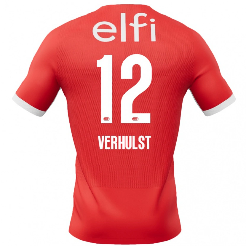 Danxen Herren Hobie Verhulst #12 Rot Weiß Heimtrikot Trikot 2024/25 T-Shirt Schweiz