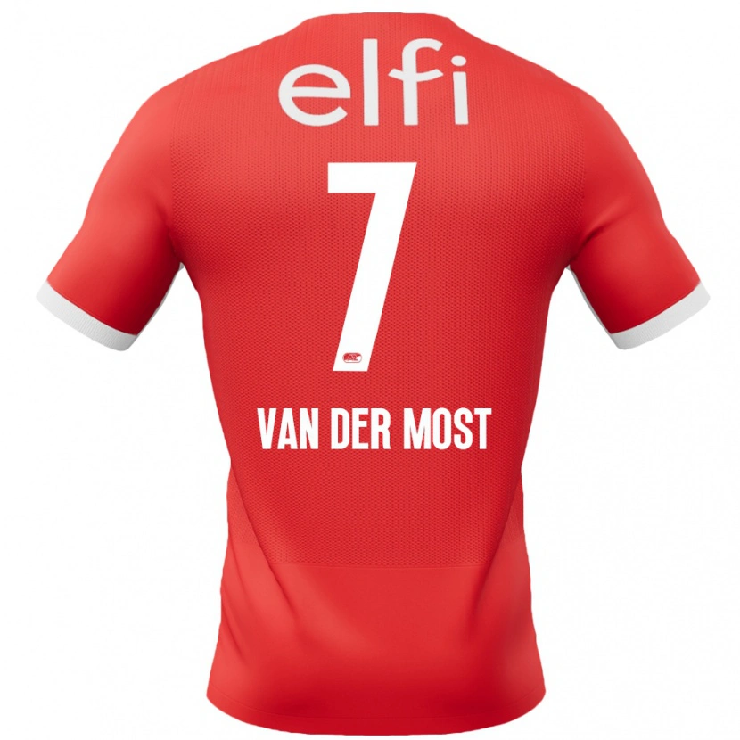 Danxen Herren Veerle Van Der Most #7 Rot Weiß Heimtrikot Trikot 2024/25 T-Shirt Schweiz