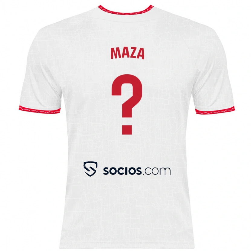 Danxen Herren Manuel Maza #0 Weiß Rot Heimtrikot Trikot 2024/25 T-Shirt Schweiz