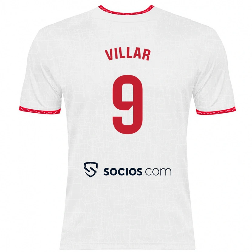 Danxen Herren Iker Villar #9 Weiß Rot Heimtrikot Trikot 2024/25 T-Shirt Schweiz