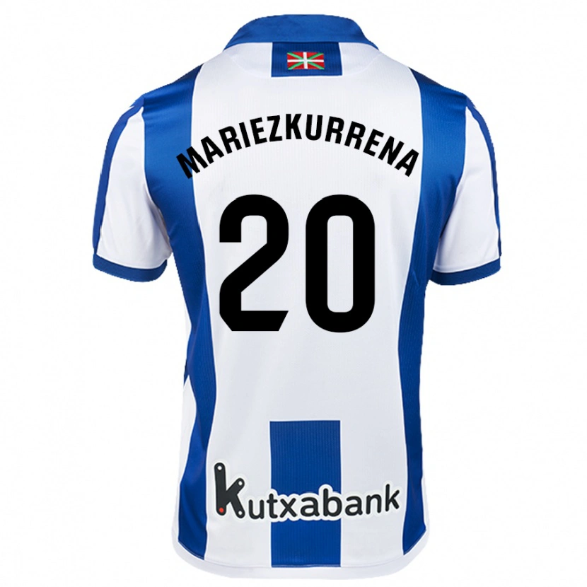 Danxen Herren Arkaitz Mariezkurrena #20 Weiß Blau Heimtrikot Trikot 2024/25 T-Shirt Schweiz