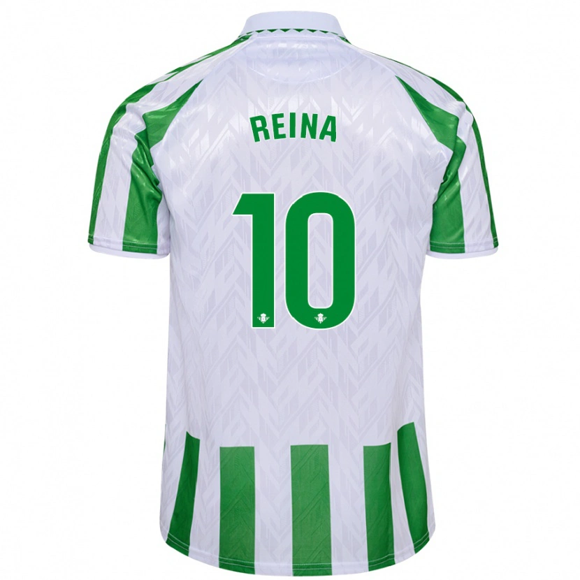 Danxen Herren Carlos Reina #10 Grün Weiße Streifen Heimtrikot Trikot 2024/25 T-Shirt Schweiz