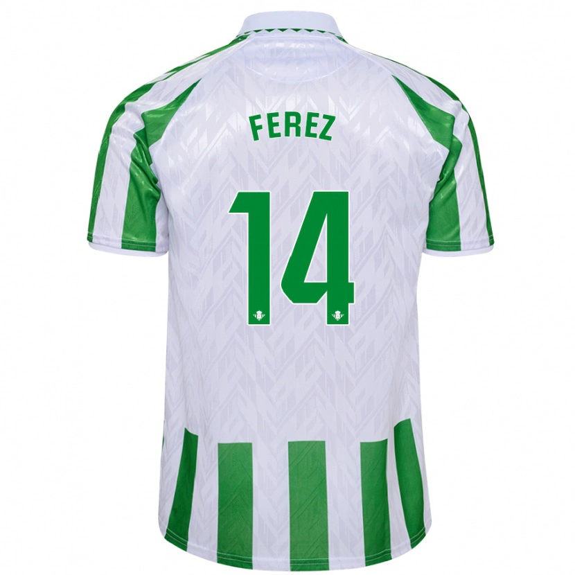 Danxen Herren Carolina Férez #14 Grün Weiße Streifen Heimtrikot Trikot 2024/25 T-Shirt Schweiz