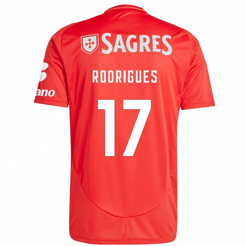 Danxen Herren Tiago Rodrigues #17 Rot Weiß Heimtrikot Trikot 2024/25 T-Shirt Schweiz