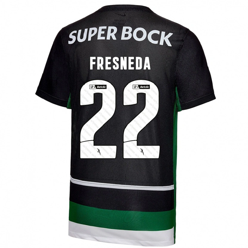 Danxen Herren Iván Fresneda #22 Schwarz Weiß Grün Heimtrikot Trikot 2024/25 T-Shirt Schweiz