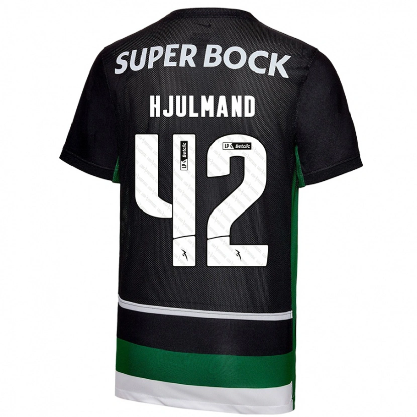 Danxen Herren Morten Hjulmand #42 Schwarz Weiß Grün Heimtrikot Trikot 2024/25 T-Shirt Schweiz