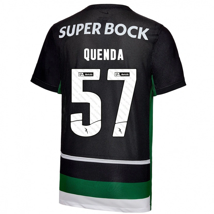 Danxen Herren Geovany Quenda #57 Schwarz Weiß Grün Heimtrikot Trikot 2024/25 T-Shirt Schweiz