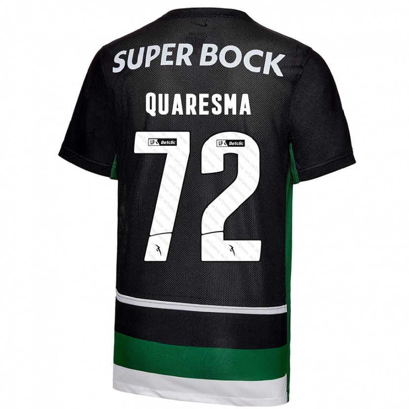 Danxen Herren Eduardo Quaresma #72 Schwarz Weiß Grün Heimtrikot Trikot 2024/25 T-Shirt Schweiz