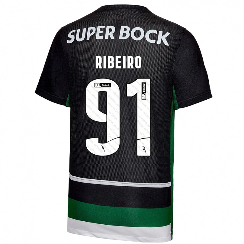 Danxen Herren Rodrigo Ribeiro #91 Schwarz Weiß Grün Heimtrikot Trikot 2024/25 T-Shirt Schweiz