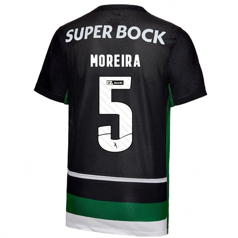 Danxen Herren David Moreira #5 Schwarz Weiß Grün Heimtrikot Trikot 2024/25 T-Shirt Schweiz