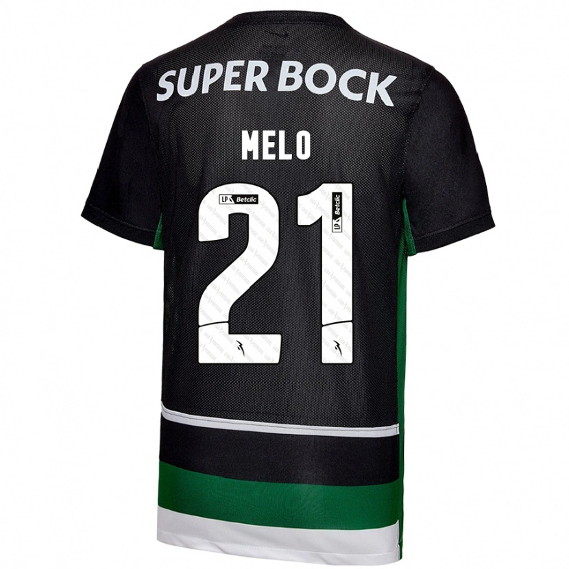 Danxen Herren Gabriel Melo #21 Schwarz Weiß Grün Heimtrikot Trikot 2024/25 T-Shirt Schweiz