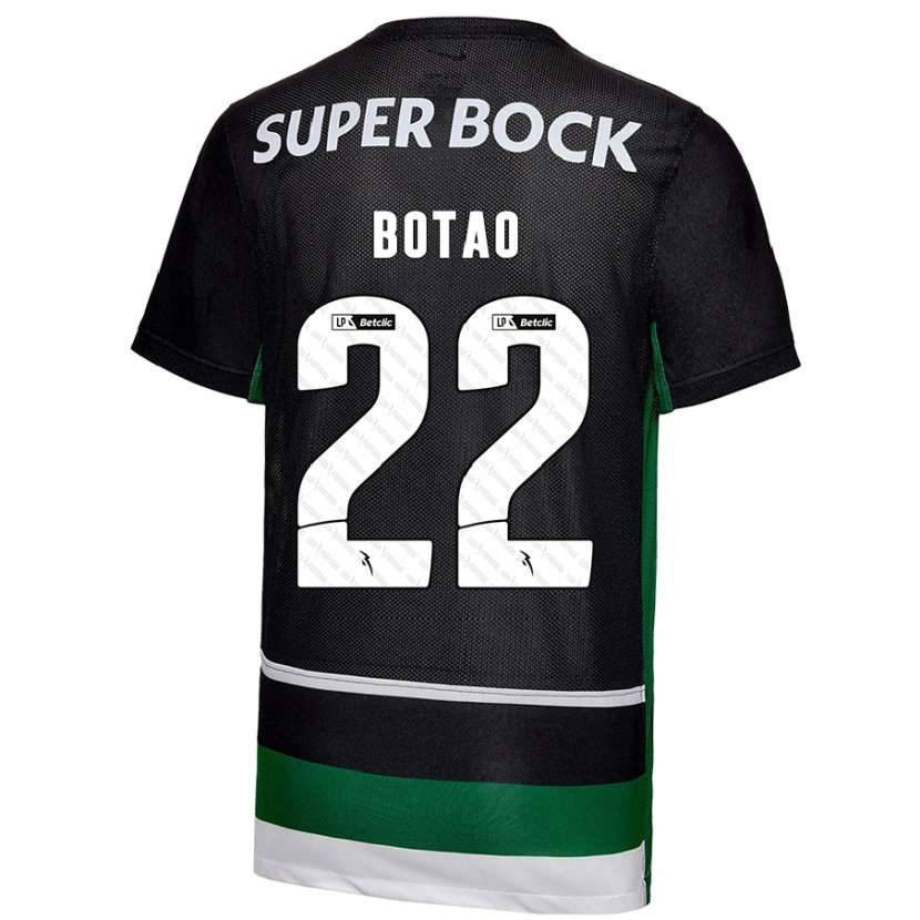 Danxen Herren Martim Botão #22 Schwarz Weiß Grün Heimtrikot Trikot 2024/25 T-Shirt Schweiz