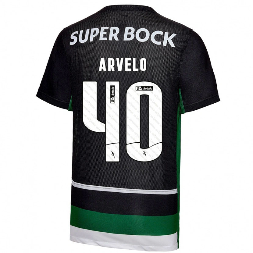 Danxen Herren Adam Arvelo #40 Schwarz Weiß Grün Heimtrikot Trikot 2024/25 T-Shirt Schweiz